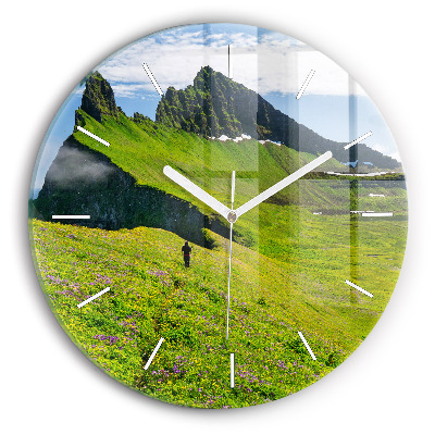 Kerek fali üvegóra 30 cm Hornstrandir természetvédelmi terület Izland