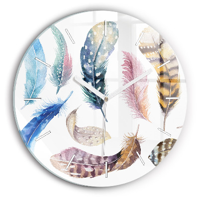 Kerek fali üvegóra 30 cm Retro művészeti illusztráció