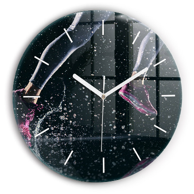 Kerek üvegóra 30 cm Egészséges életmód - futás