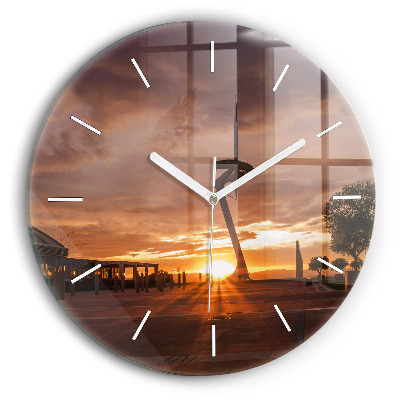 Kerek üvegóra 30 cm Barcelonai Olimpiai Park