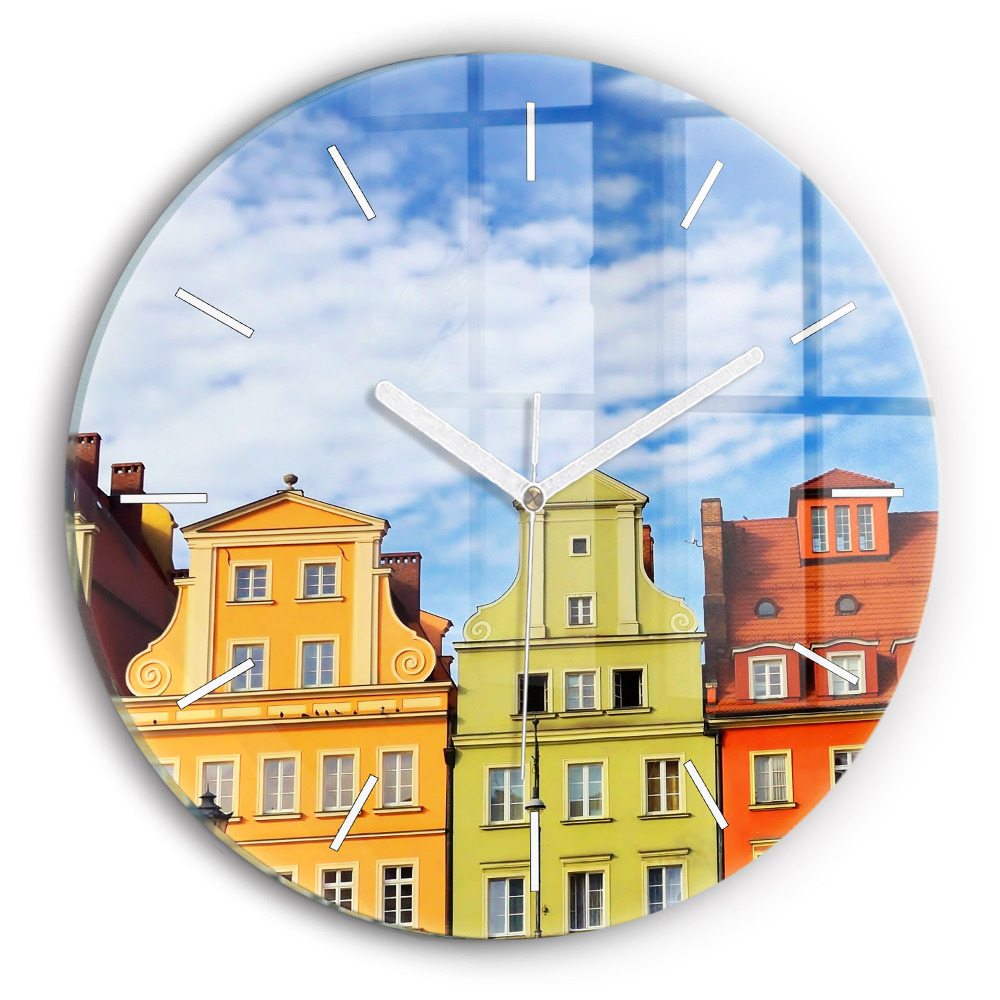 Kerek falióra 30 cm Wroclaw - óváros