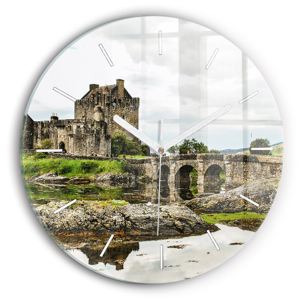 Kerek falióra 30 cm Eilean Donan kastély Skóciában