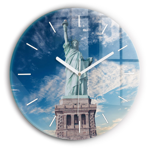 Kerek falióra 30 cm Szabadságszobor New York