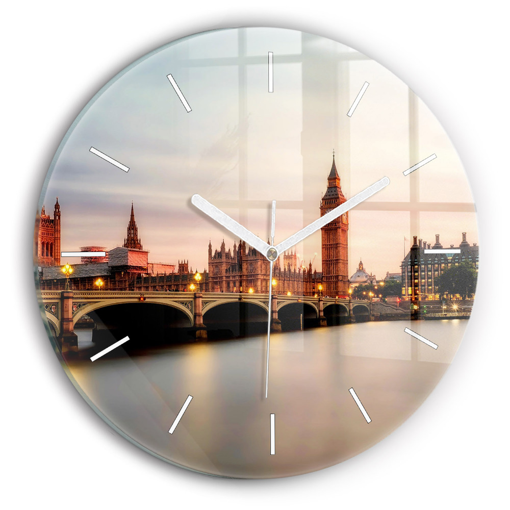 Kerek falióra 30 cm Big Ben londoni égbolt