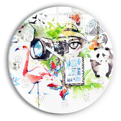 Egyedi üvegóra kerek 30 cm Zoológus