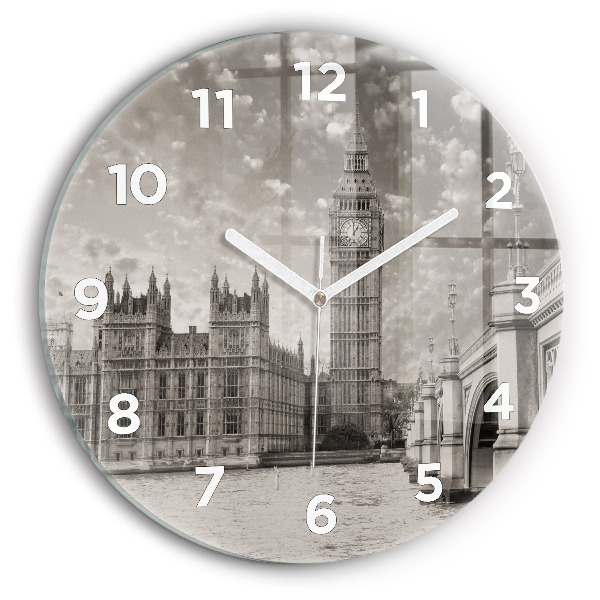 Kerek fali üvegóra 30 cm London Big Ben