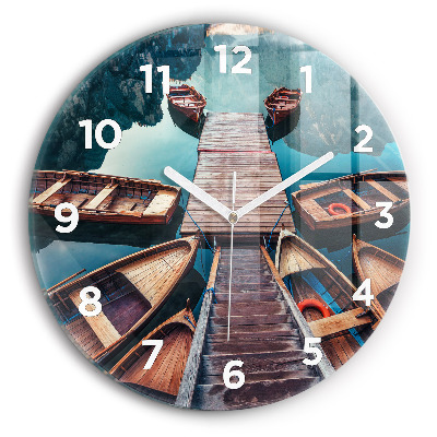 Kerek falióra 30 cm Emelvény és tó