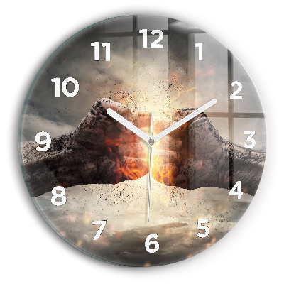 Kerek falióra 30 cm Öklök erő