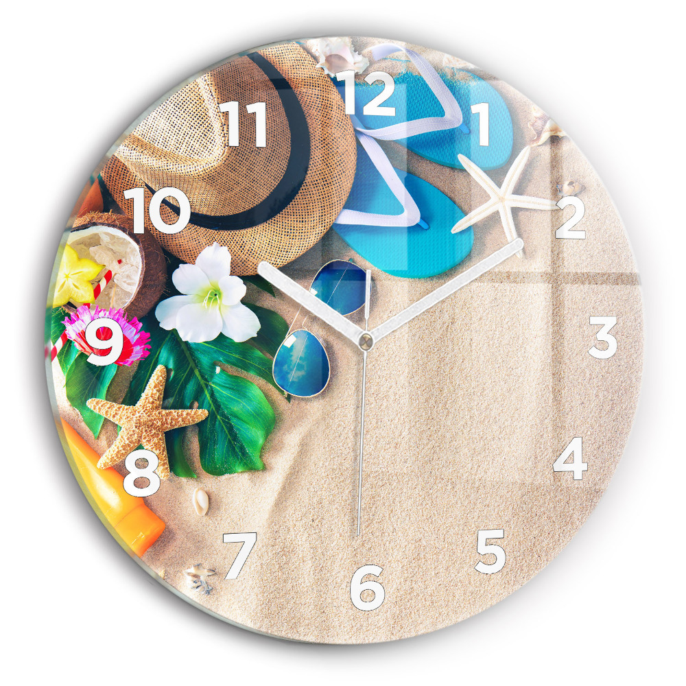 Egyedi üvegóra kerek 30 cm Nyaralási kiegészítők