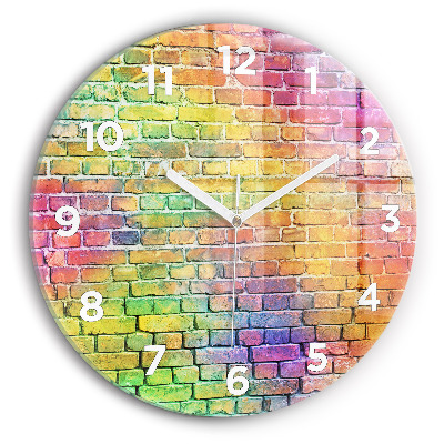 Kerek fali üvegóra 30 cm Festett fal