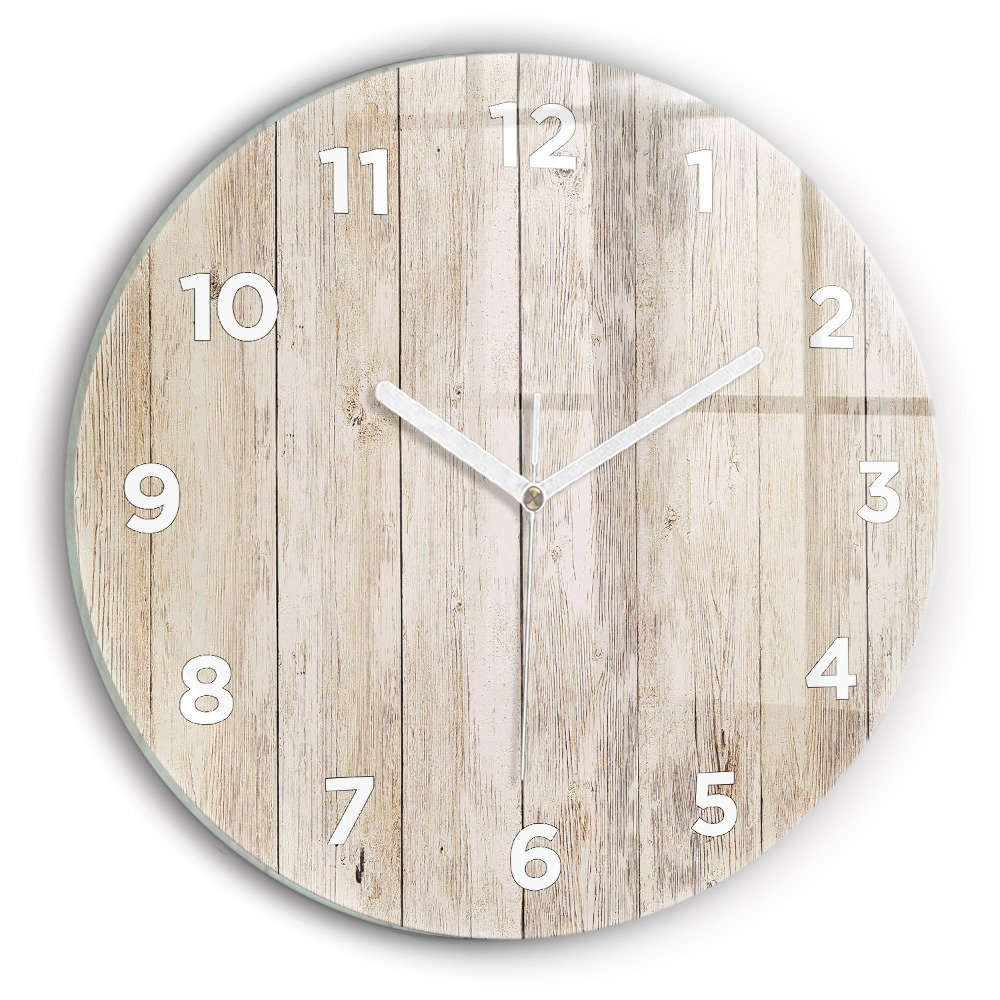 Fali üvegóra kerek 30 cm Fa panelek