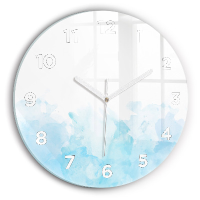 Kerek fali üvegóra 30 cm Festett foltok