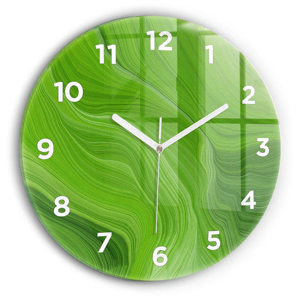 Fali üvegóra kerek 30 cm Modern hullámok