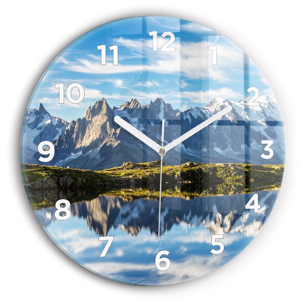 Kerek üvegóra 30 cm Chamonix-völgy, Alpok