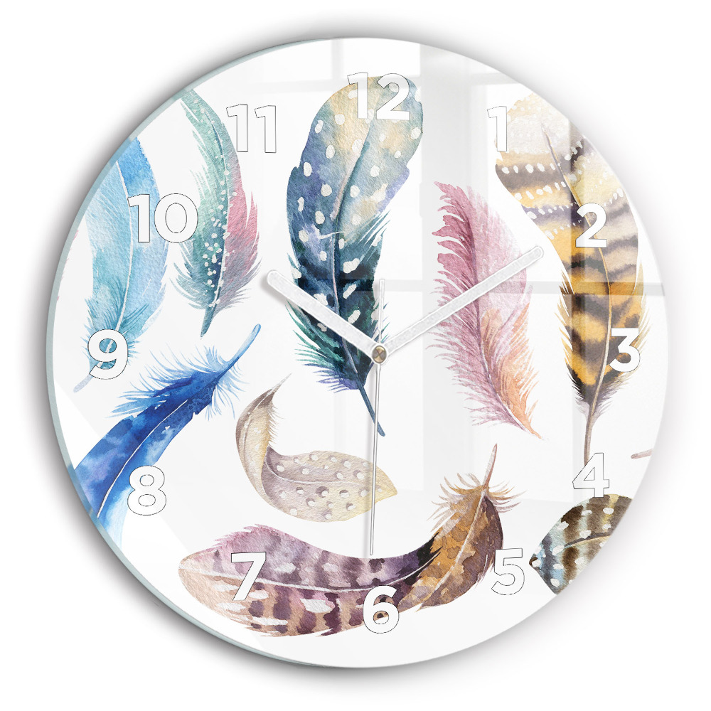 Kerek fali üvegóra 30 cm Retro művészeti illusztráció