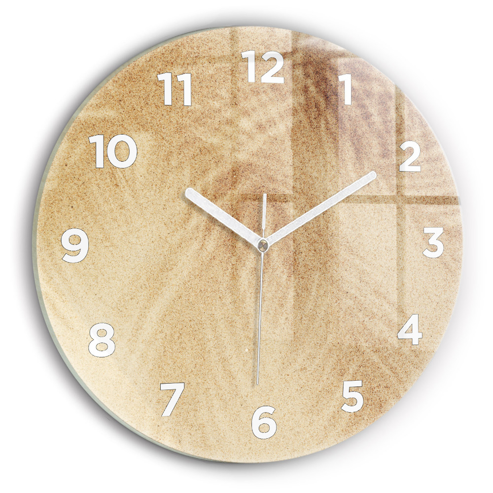 Kerek üvegóra 30 cm Arany absztrakció