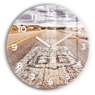 Kerek falióra 30 cm 66-os útvonal USA