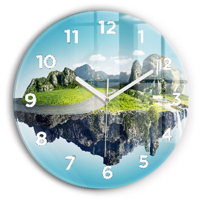 Egyedi üvegóra kerek 30 cm Repülő sziget