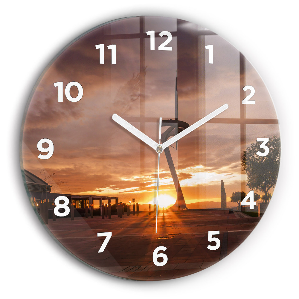 Kerek üvegóra 30 cm Barcelonai Olimpiai Park