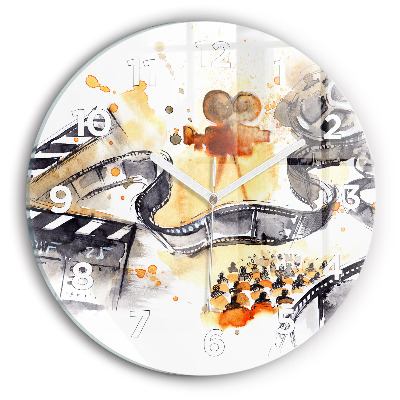 Fali üvegóra kerek 30 cm Mozgóképes kamera