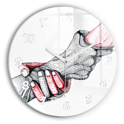 Fali üvegóra kerek 30 cm Kézen fogva