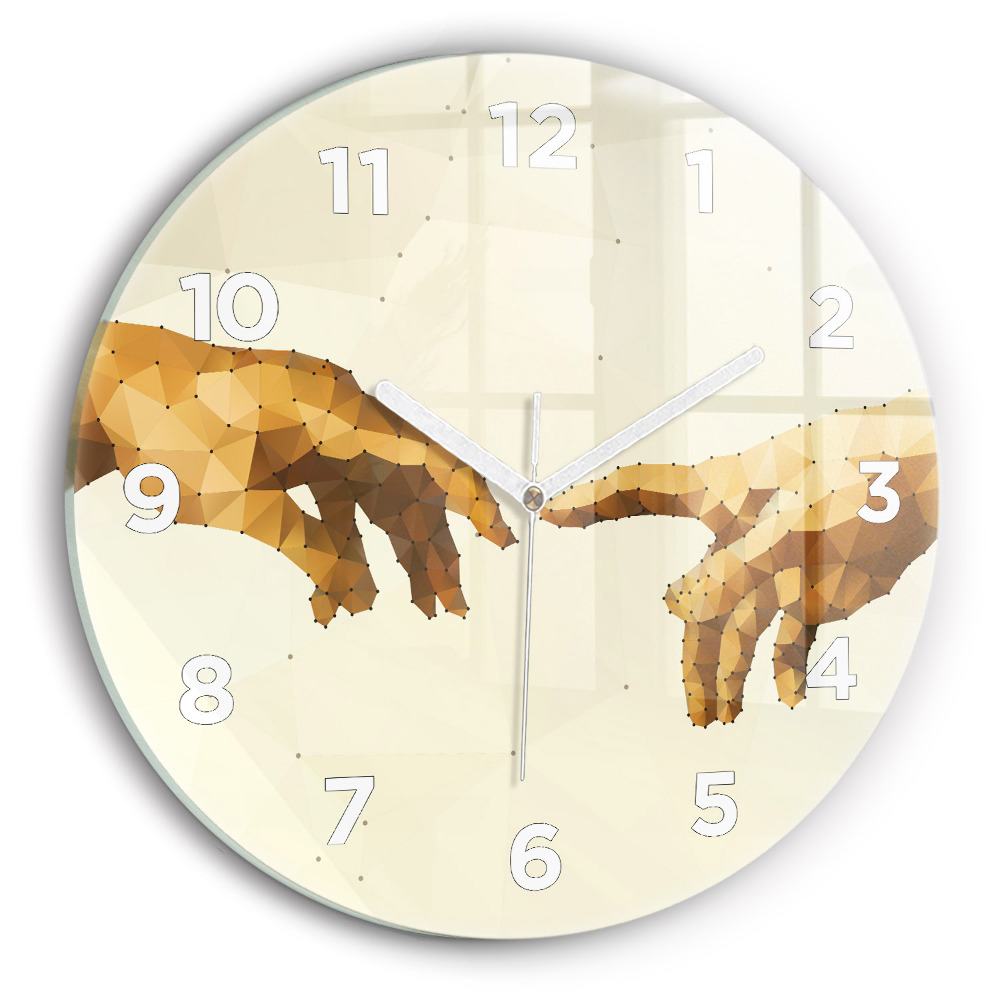 Kerek fali üvegóra 30 cm Ádám megteremtése