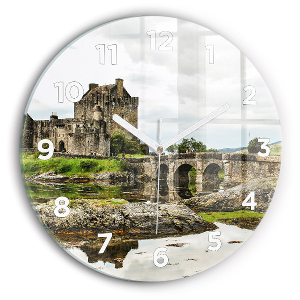 Kerek falióra 30 cm Eilean Donan kastély Skóciában