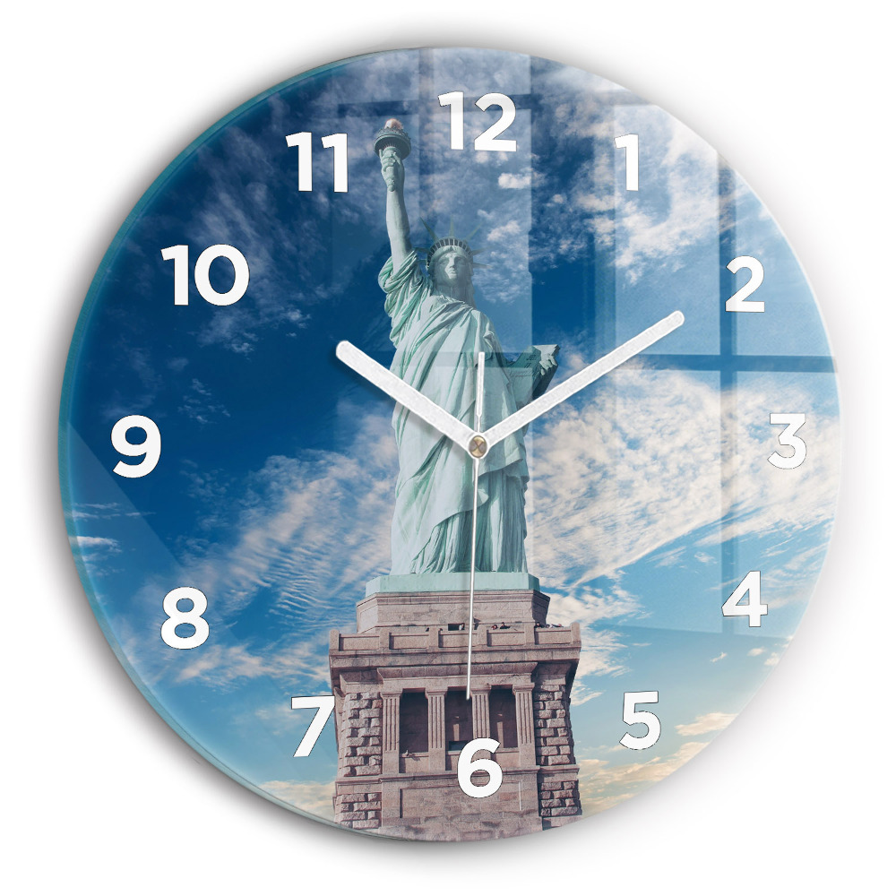 Kerek falióra 30 cm Szabadságszobor New York