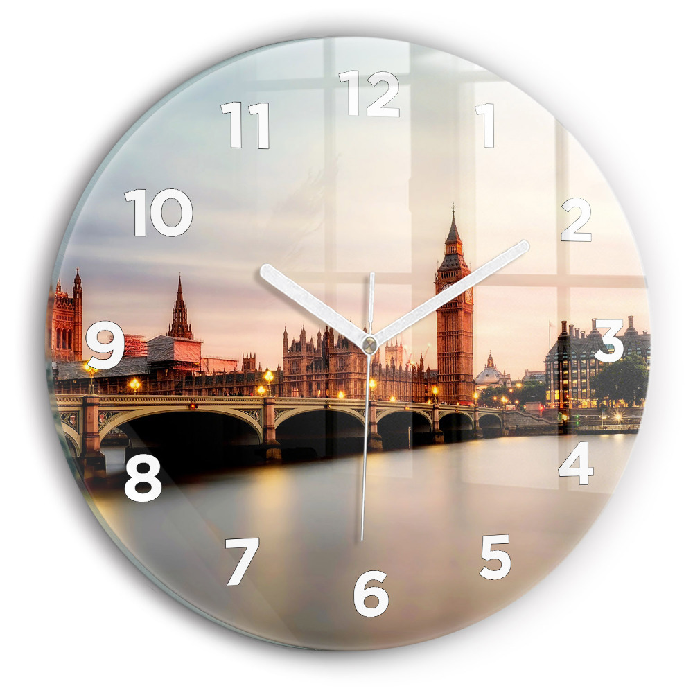 Kerek falióra 30 cm Big Ben londoni égbolt