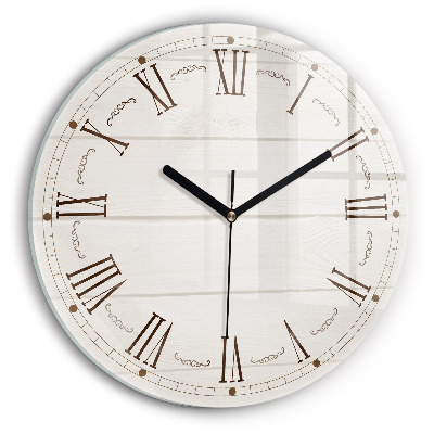 Kerek fali üvegóra 30 cm Római számok