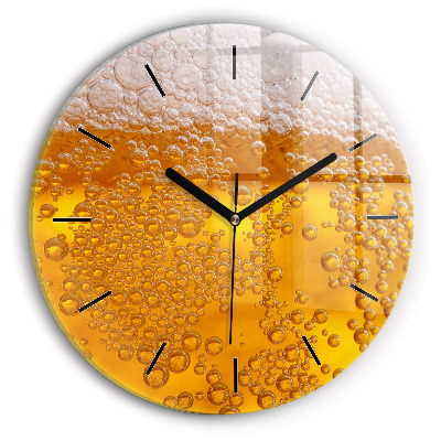 Kerek fali üvegóra 30 cm Sör habbal