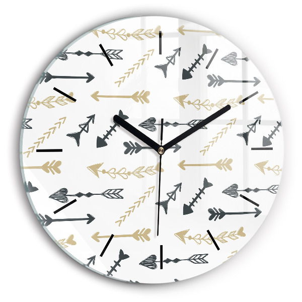 Fali üvegóra kerek 30 cm Geometrikus csípőminta