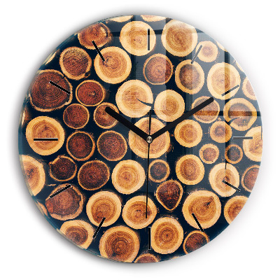 Egyedi üvegóra kerek 30 cm Fa