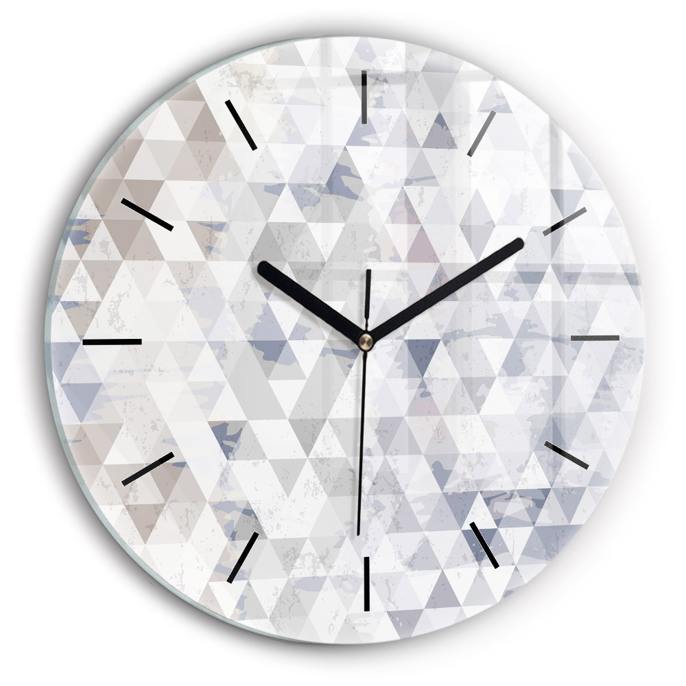 Fali üvegóra kerek 30 cm Geometrikus minta