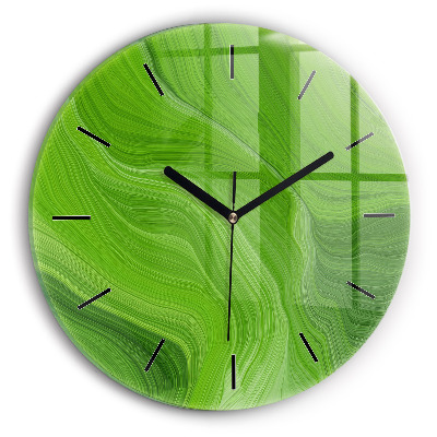 Fali üvegóra kerek 30 cm Modern hullámok