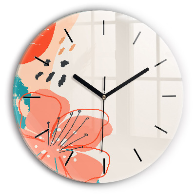 Fali üvegóra kerek 30 cm Hawaii növények