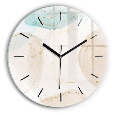 Fali üvegóra kerek 30 cm Akvarell foltok