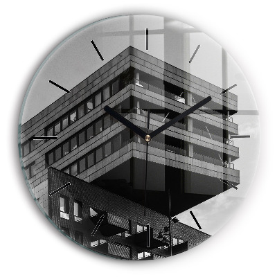 Kerek üvegóra 30 cm Építészet Amszterdamban