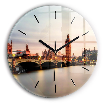 Kerek falióra 30 cm Big Ben londoni égbolt
