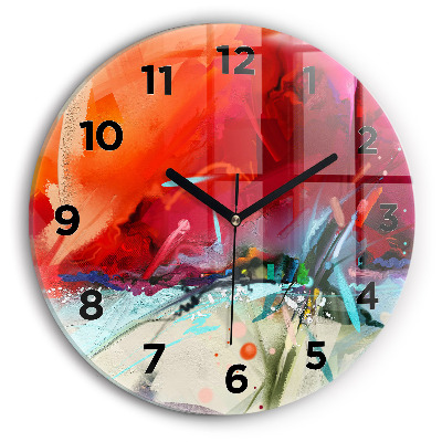 Kerek üvegóra 30 cm Fűszerek sorai