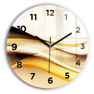 Kerek falióra 30 cm Hullám absztrakció