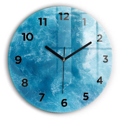 Kerek üvegóra 30 cm Tengeri víz