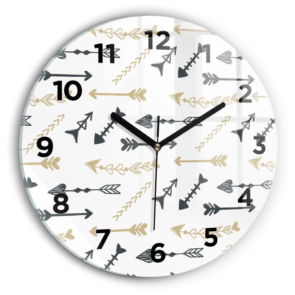 Fali üvegóra kerek 30 cm Geometrikus csípőminta