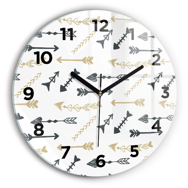 Fali üvegóra kerek 30 cm Geometrikus csípőminta