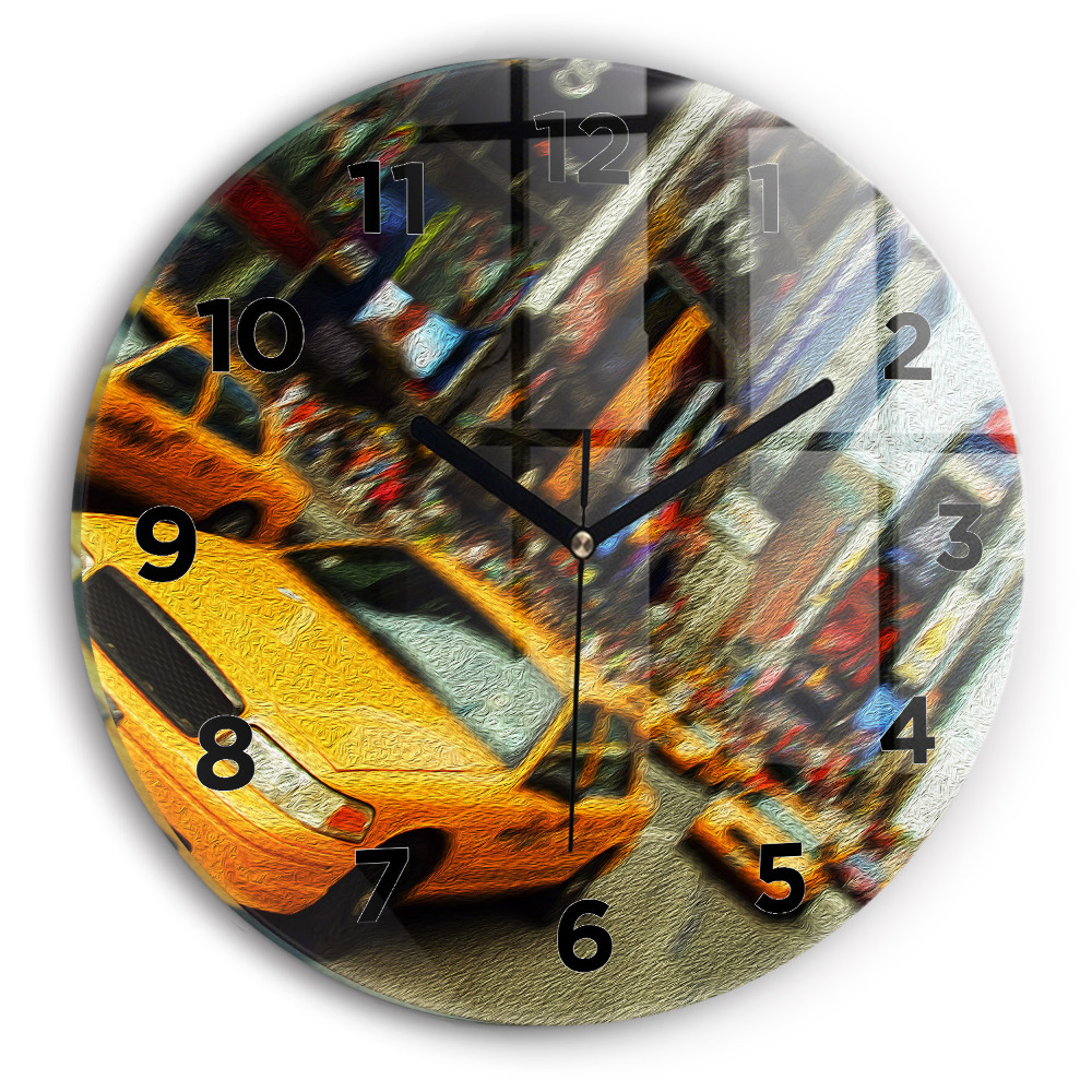 Kerek falióra 30 cm New York-i taxik