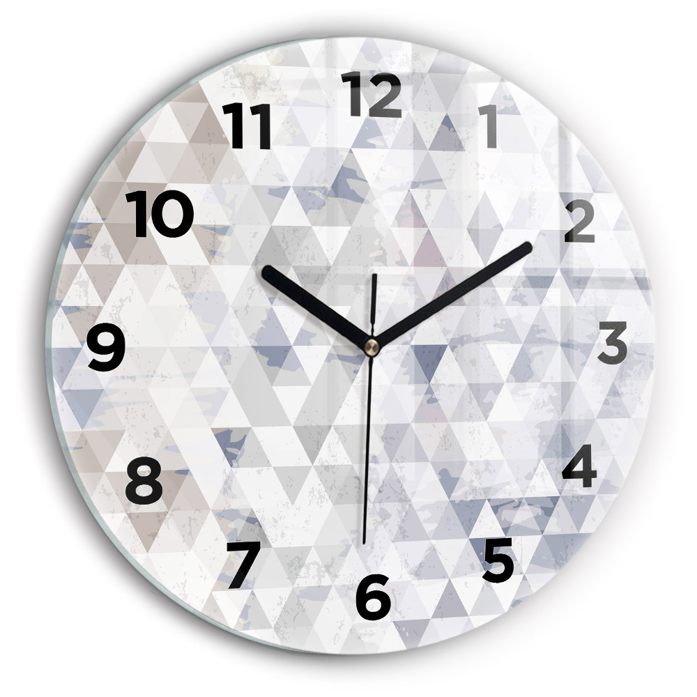 Fali üvegóra kerek 30 cm Geometrikus minta