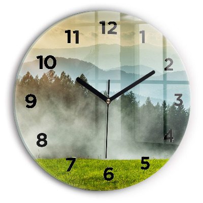 Kerek falióra 30 cm Hegyi táj