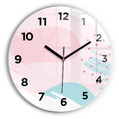 Kerek falióra 30 cm Pasztell absztrakció