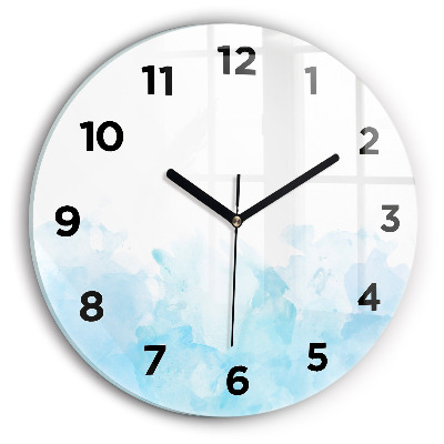 Kerek fali üvegóra 30 cm Festett foltok