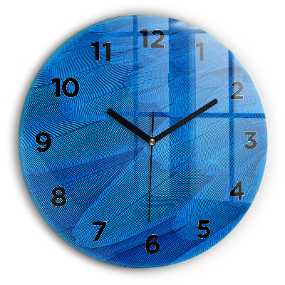 Kerek fali üvegóra 30 cm Madártoll